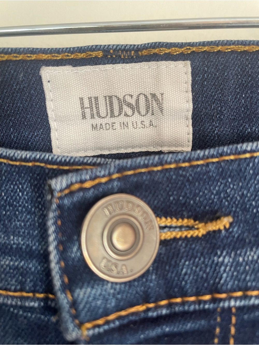 Hudson Jeans Dark Blue Nico Mid-Rise Super Skinny Jeans - Picture 5 of 14